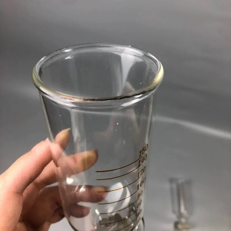 80/150 مللي قمع التفريغ أسطواني الزجاج السائل فصل قمع بالتنقيط قمع صحية ملء زيت طبيعي مقياس الدقة