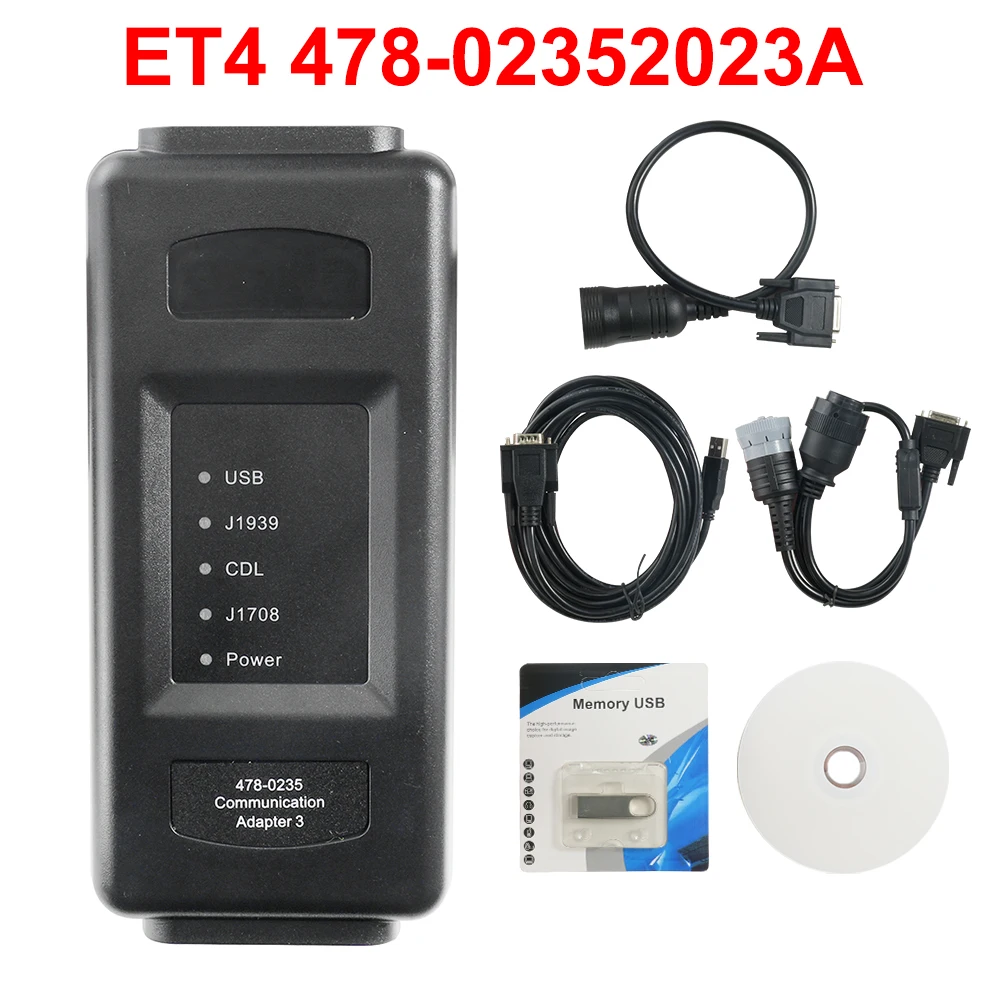 4780235 2023 Version FOR Caterpillar ET4 Communication Adapter Group ET IV CAT Electric System Diagnostic Tool Kit 478-0235