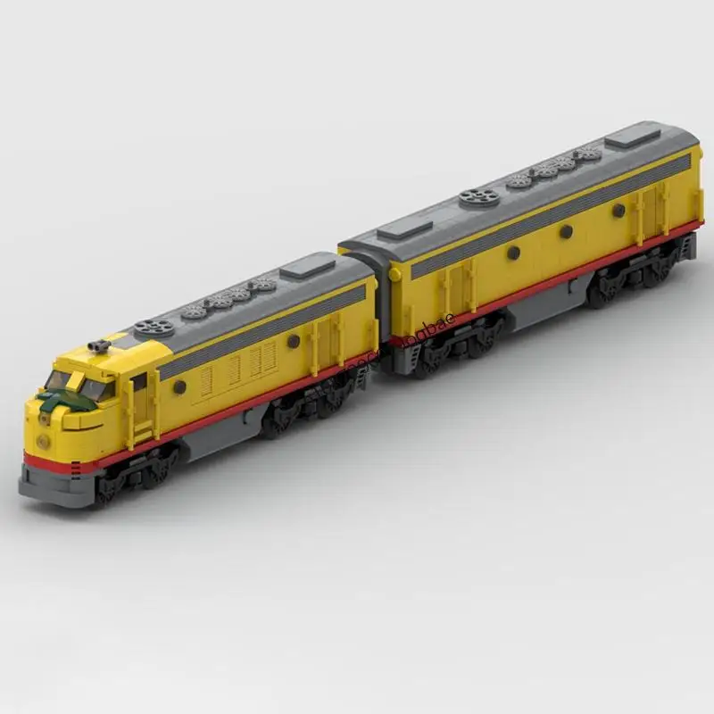 جديد 1059 قطعة مسارات القطار التقنية للمدينة السكك الحديدية Moc Union Pacific Emd F7 نموذج اللبنات لتقوم بها بنفسك الأفكار الإبداعية لعب الاطفال هدية #1