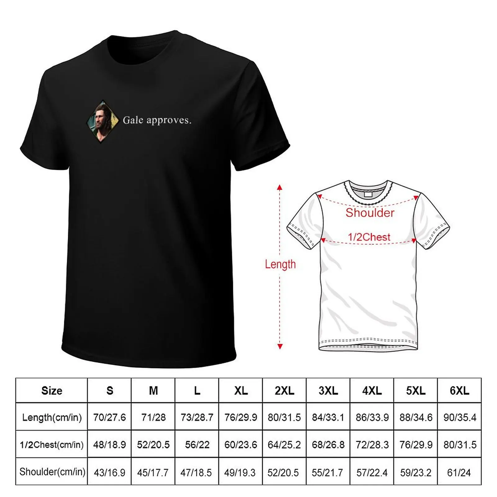 Gale Approves T-Shirt t shirt for man 100 percent cotton T-Shirt