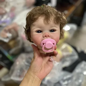 Kit bambola rinata da 19 pollici Giulietta popolare con capelli radicati e ciglia Dipinto in 3D Molti dettagli Vene Parti di bambola smontate