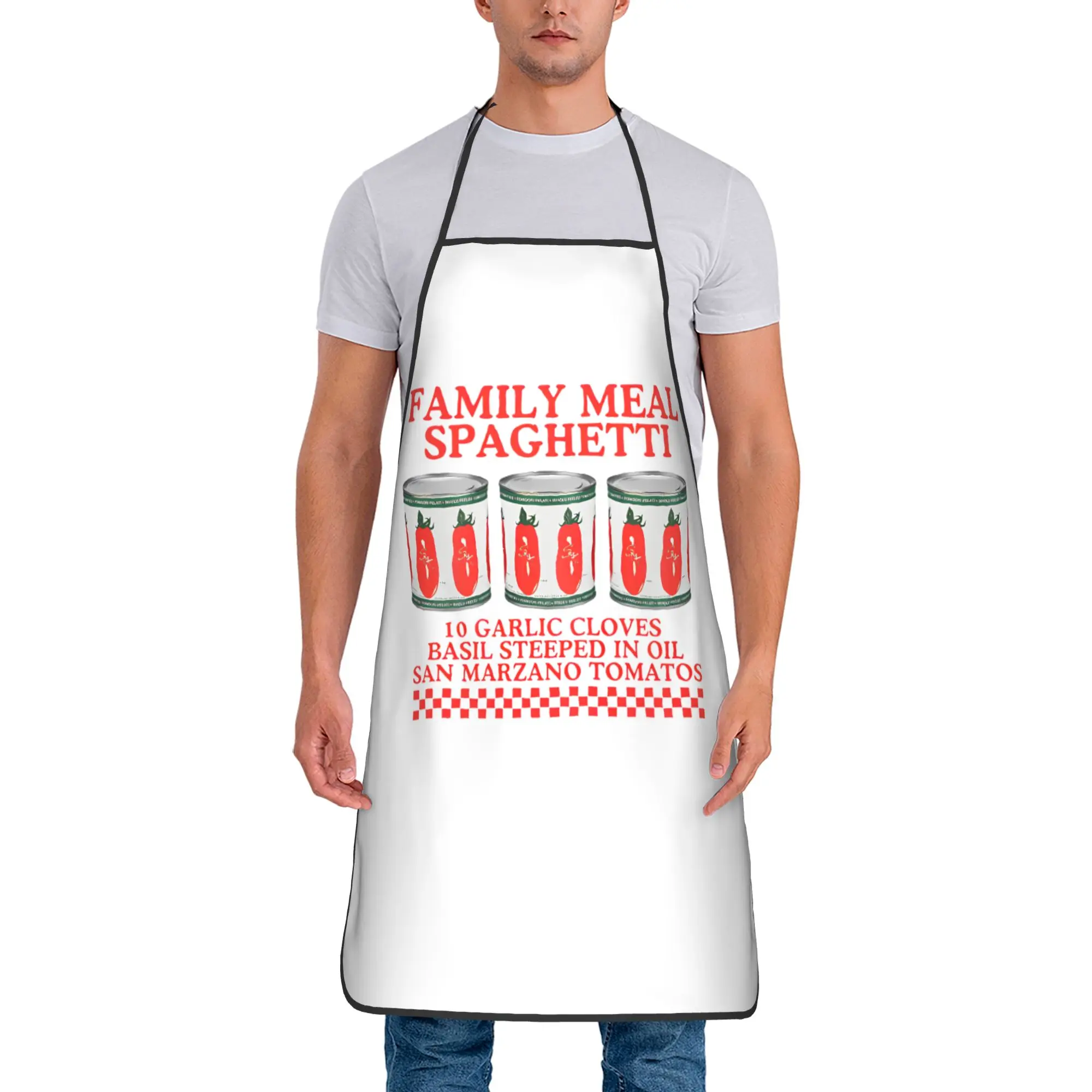 The Bear TV Show Family Meal Spaghetti Bib Apron Waterproof Polyester Italian Sandwich Cook Women Men Adult Breathable Picnic