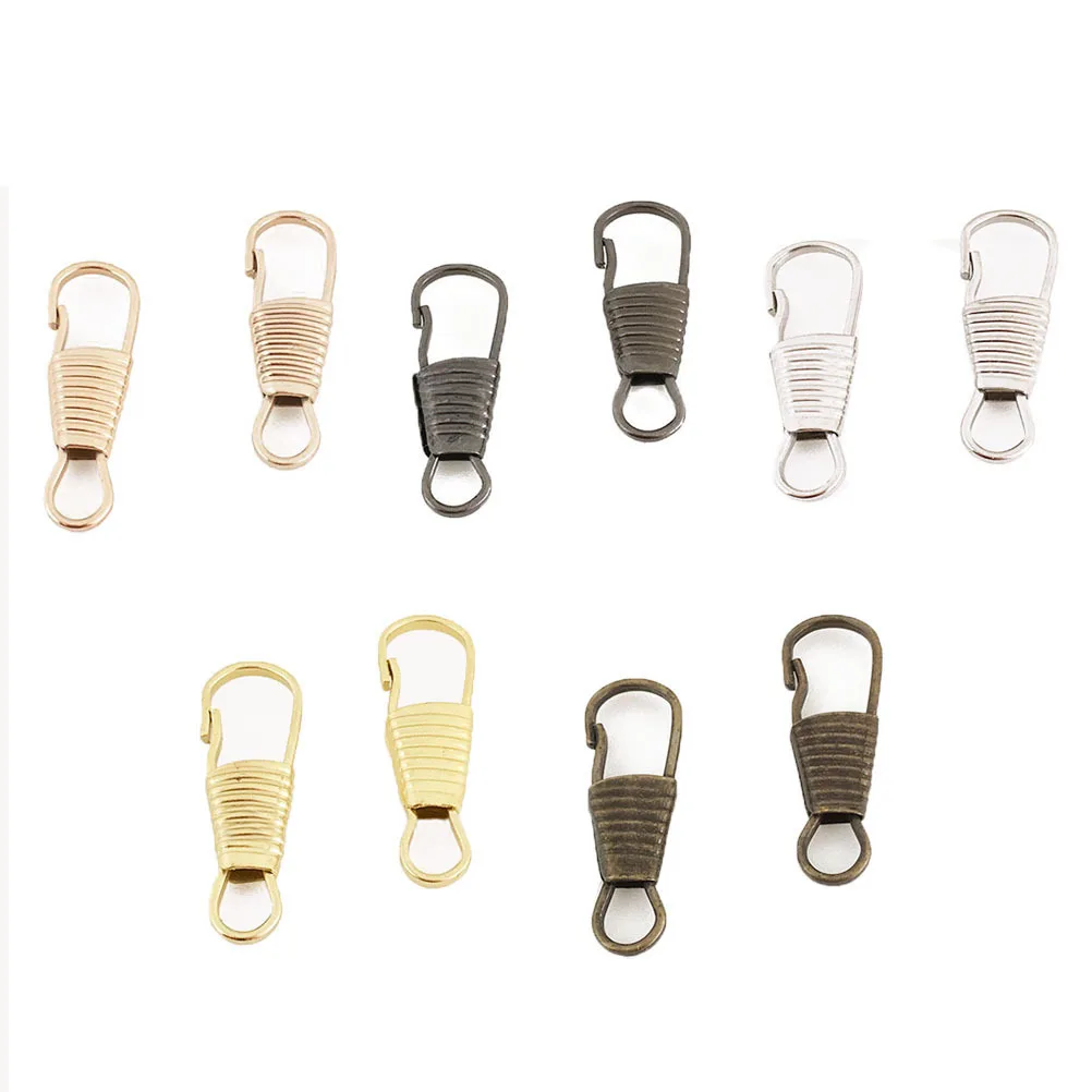 หัวซิป DIY ขนาดใหญ่ 10 ชิ้น สำหรับเปลี่ยนซิปเสื้อผ้า รองเท้า กระเป๋าเดินทาง รองเท้าบูท อุปกรณ์เสริมสำหรับงานฝีมือและการเย็บผ้า