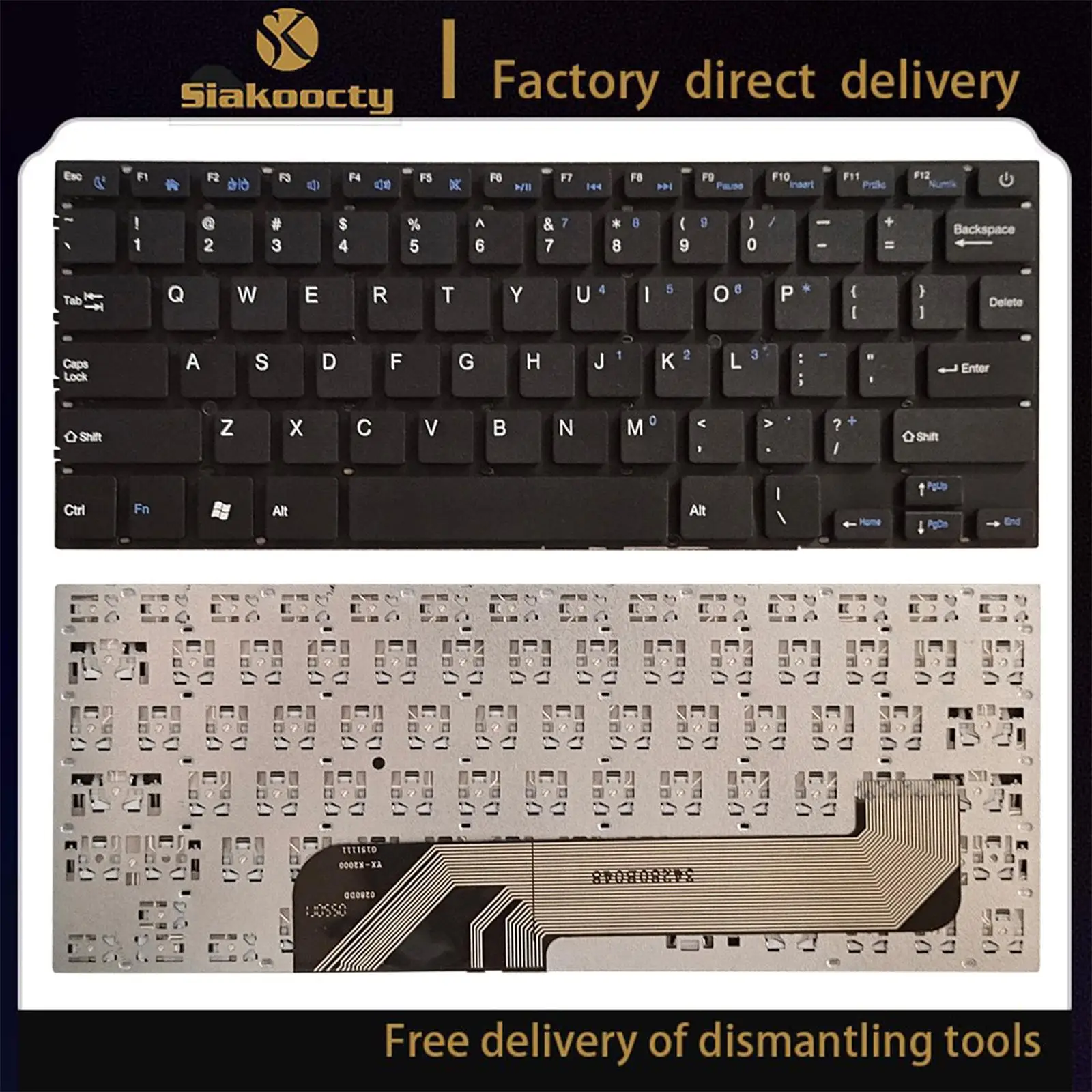 

US English Keyboard High Quality Replacement Professional Durable Accessories for 141A01 141A02 141A03