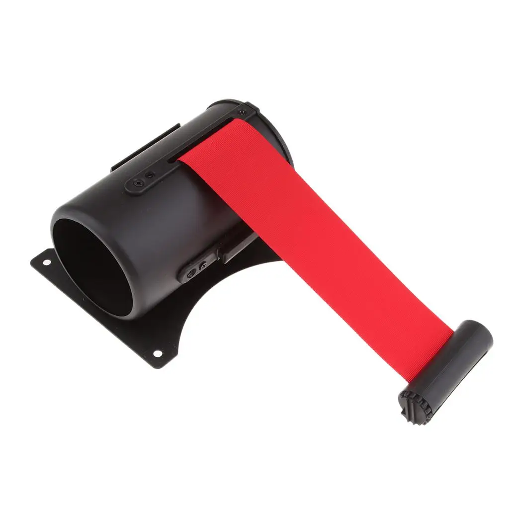 Stainless Steel Retractable Barrier Band Wall Mount Barrier Tape Crowd Control Post for Art Gallery Venue