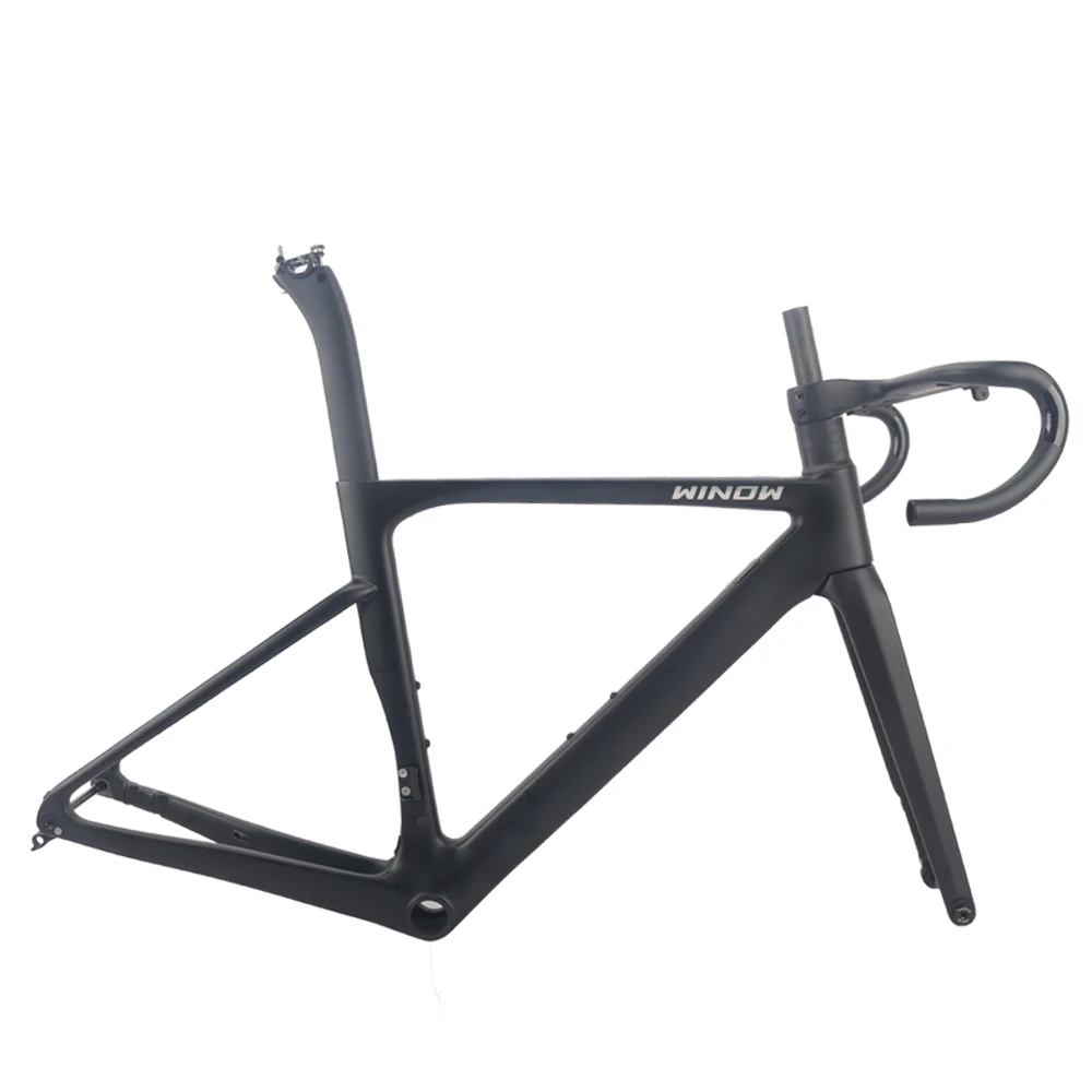 

YTYIN New Arrival Max Tire 28C up and Down 52mm Carbon Road Race Flat Mount Cycle Bike Bicycle Frames