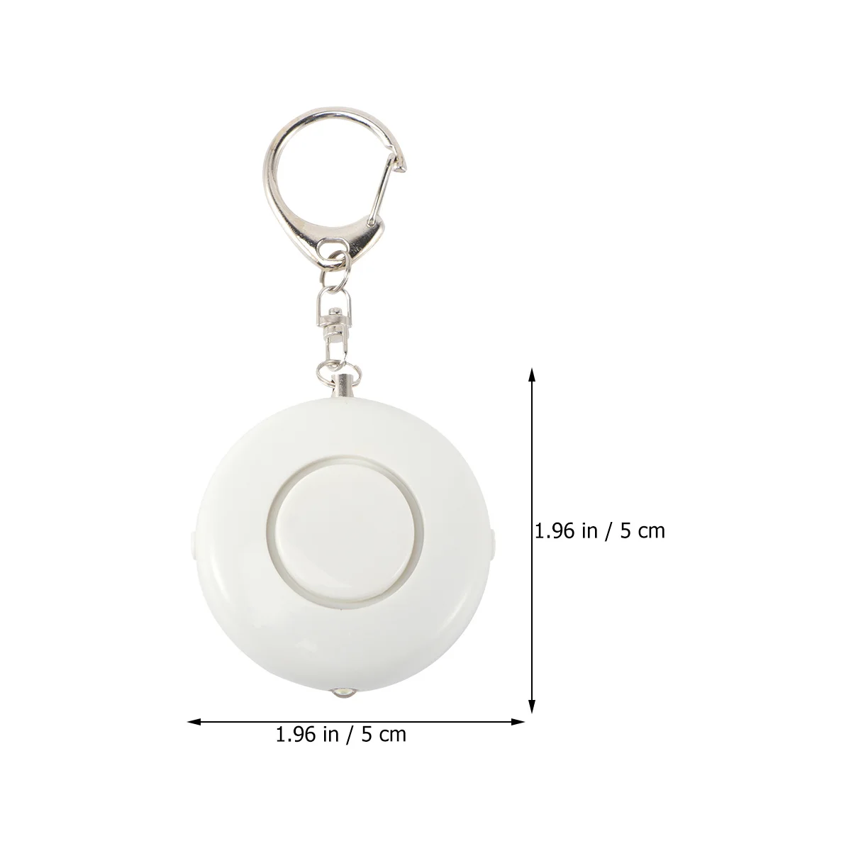 Personal Safety Emergency Alarm Loud 125Db Mini Keychain Panic Security Anti-Attack Sensor Black for Travel Children Women