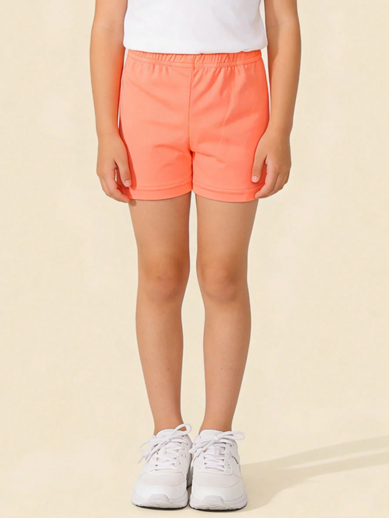 4Pcs Children's Summer Candy Colors Shorts Pants, Fashionable Comfortable Casual Shorts Suitable for Girls Aged 2-12Y Daily Wear