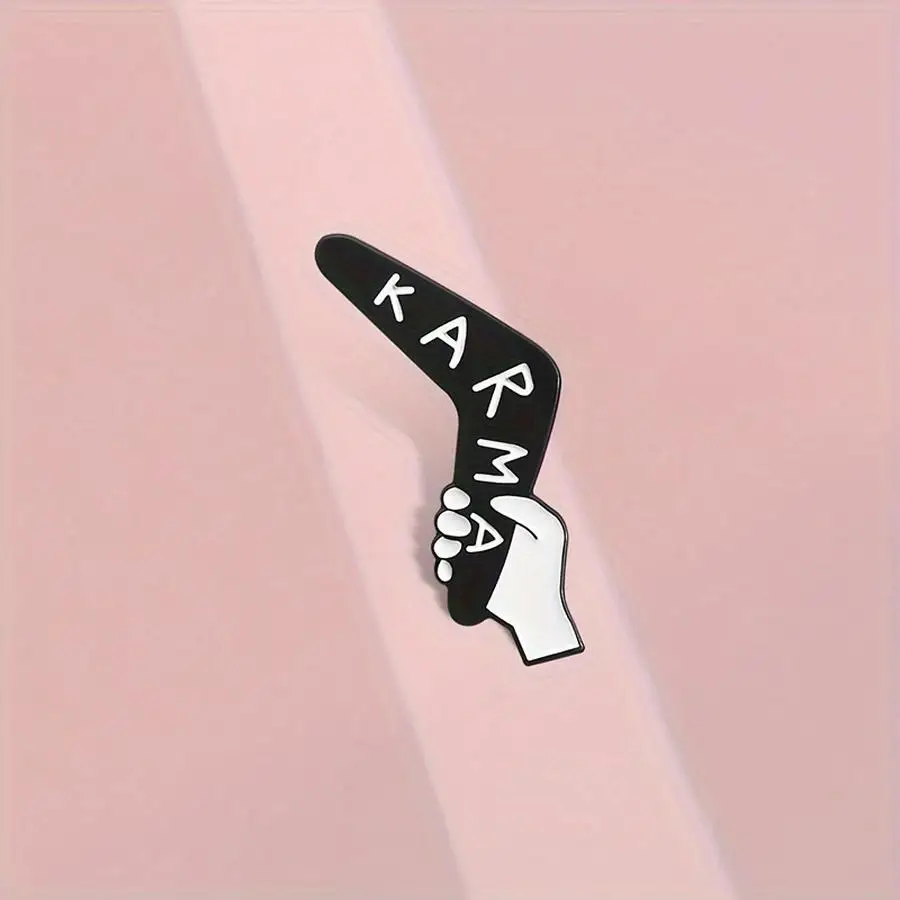 1/5/10/20/50/100pcs Easy Style Karma Hand Gesture Alloy Brooch Pin, Unplated Fashion Accessory for Daily Wear, Versatile Badge f