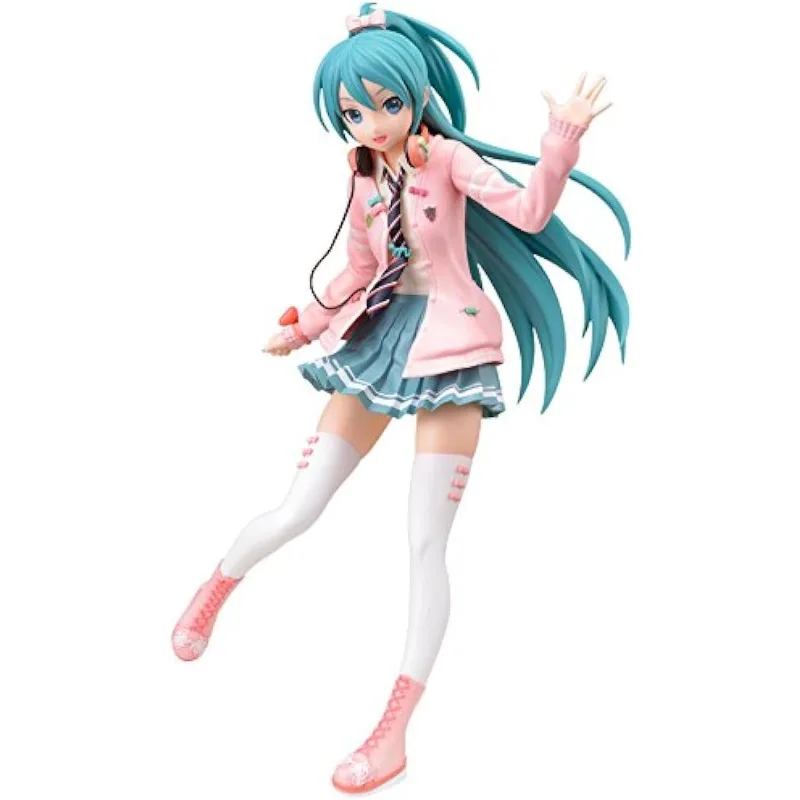 セガ-プロジェクトディーバ-アーケード-フューチャートーン-初音ミク-スーパープレミアムアクションフィギュア-リボンガール、9インチ