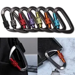Climbing Carabiner D Shape Quickdraws Professional Climbing Buckle Lock Security Safety Lock Outdoor Climbing Equipment