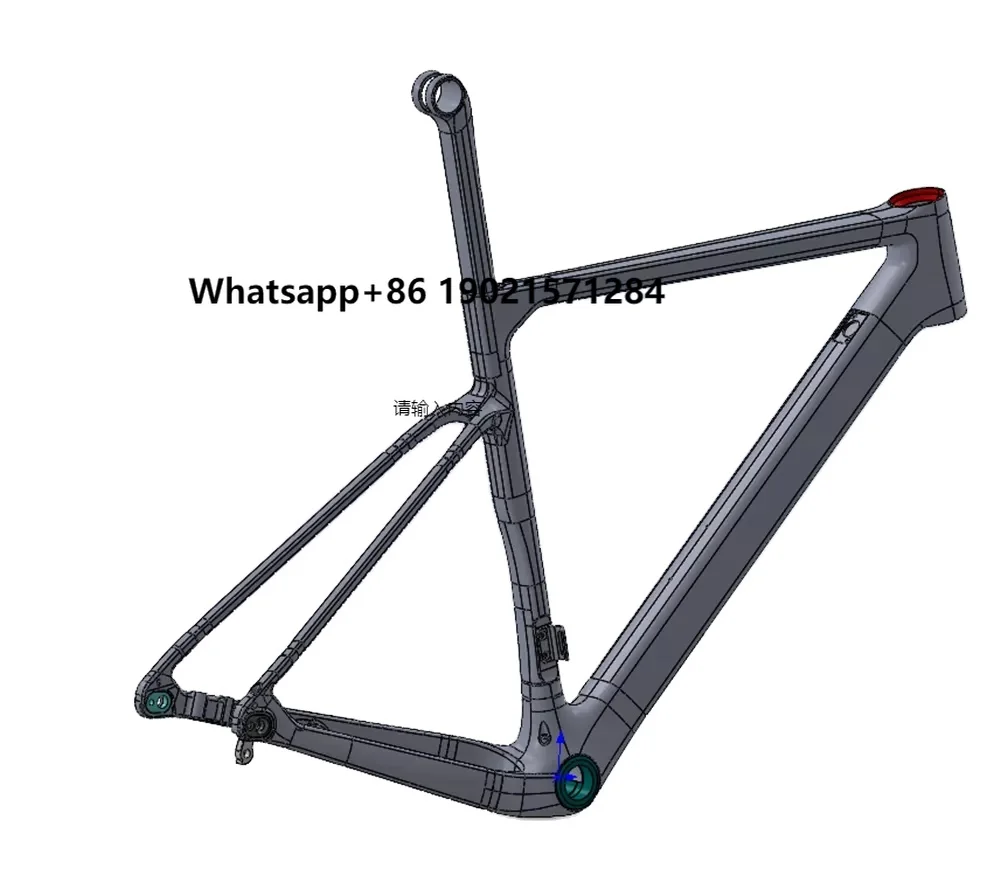 

2023 New Design Toray T1000 Carbon Fiber 700*45C Hidden Cable Frame Cyclocross Gravel Bike Frameset