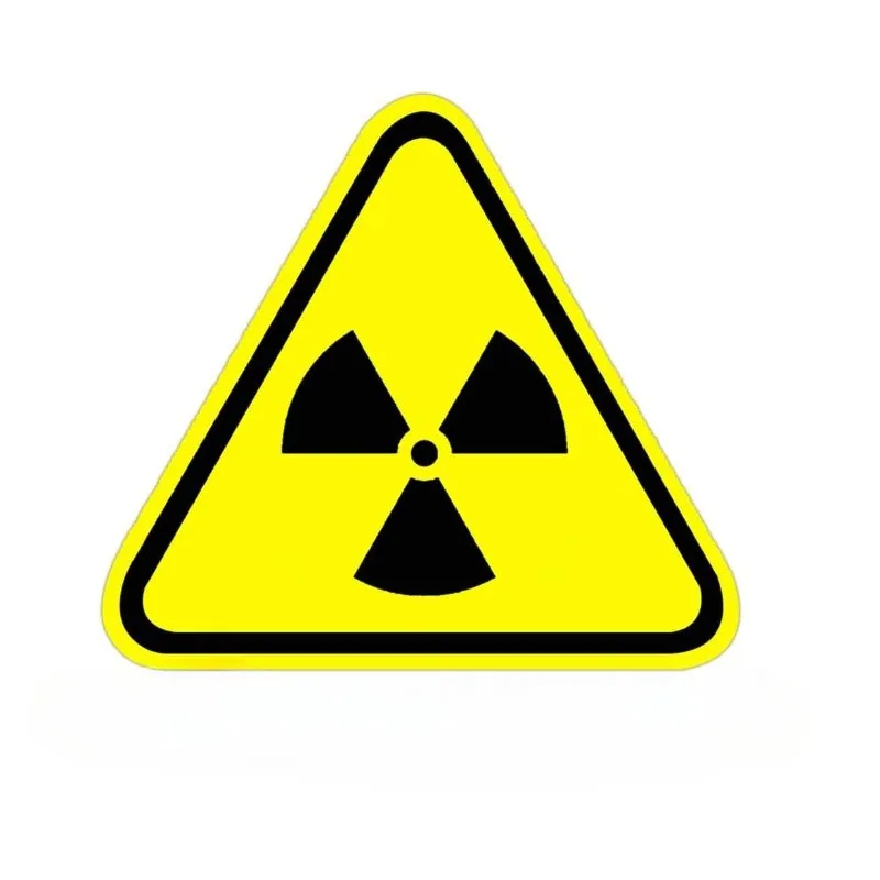 Nuclear Radiation Warning Symbol Stickers Caution Radiation Hazard Labels for Labs Hospitals Industrial Chemical15CM PVC KK