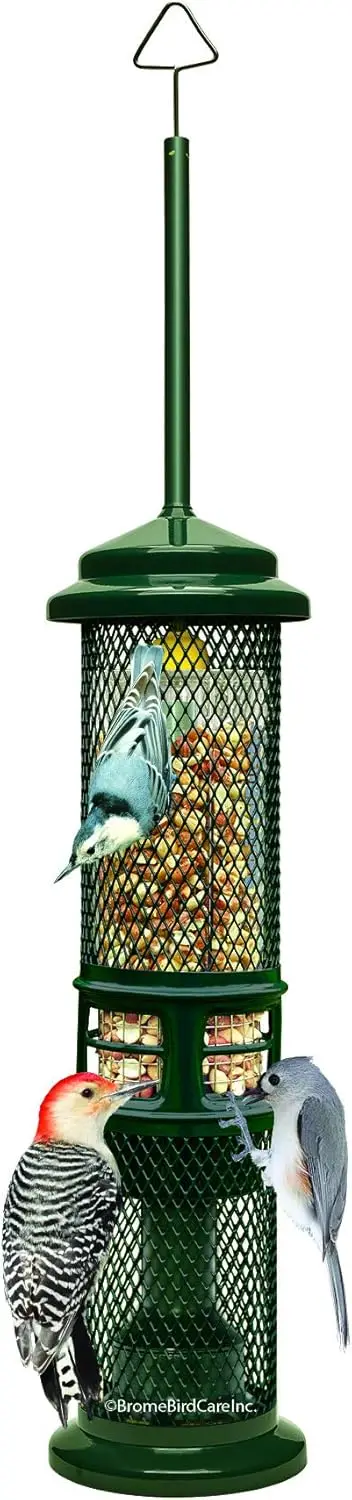 

Squirrel Buster Nut Feeder Squirrel-Proof Bird Feeder for Nuts and Fruit, Two Meshes