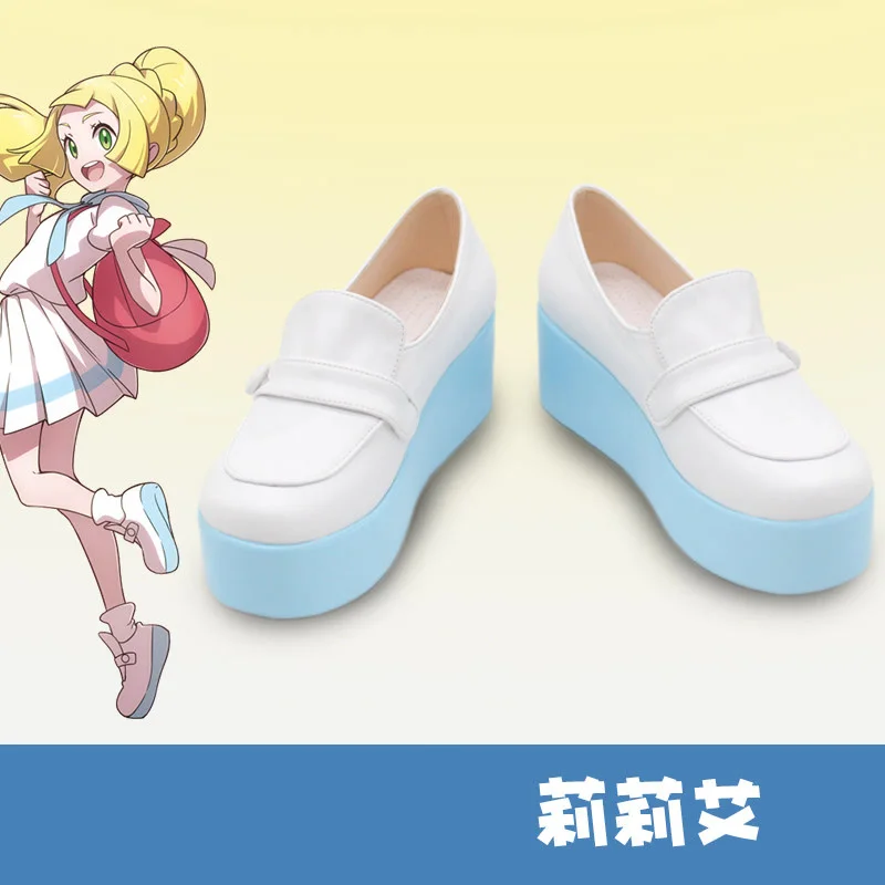 

Anime Sun and Moon Lillie Cosplay Shoes Boots Halloween Costume Accessories Props