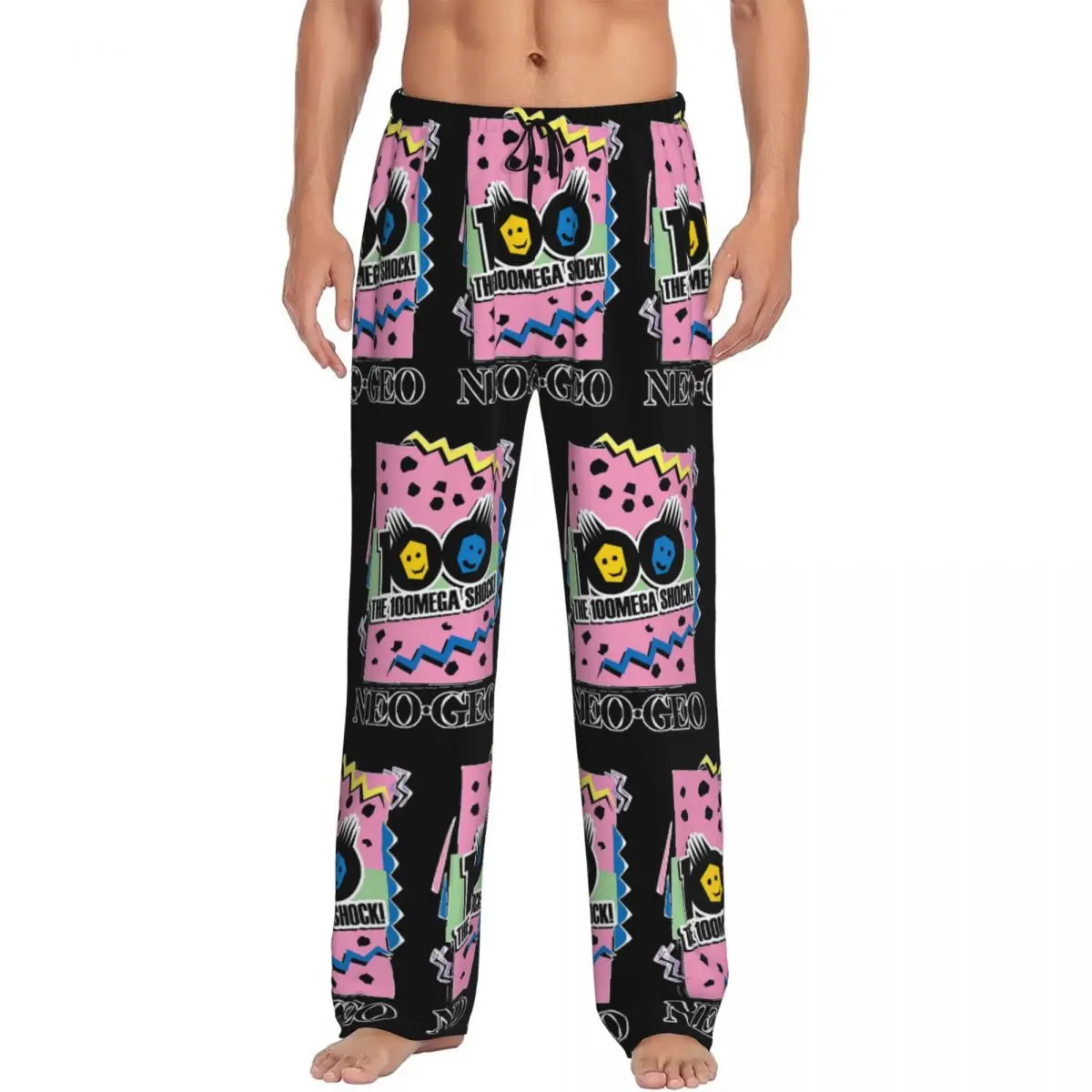 

Custom Print Game Neogeos Pajama Pants Men Sleep Sleepwear Bottoms with Pockets
