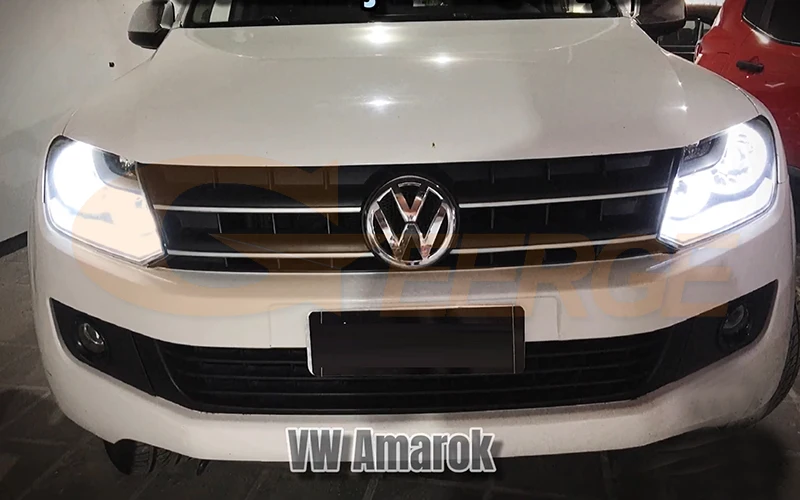 For Volkswagen VW Amarok 2010 2011 2012 2013 2014 2015 Ultra Bright Day Light SMD LED Angel Eyes Kit Halo Rings Car Accessories