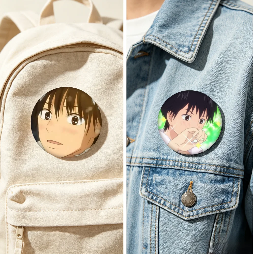Kimi Ni Todoke Round Badge 58mm Metal Brooch Pin Kazehaya Shouta Lapel Pin Anime Collectible Backpack Fan Decor Gift