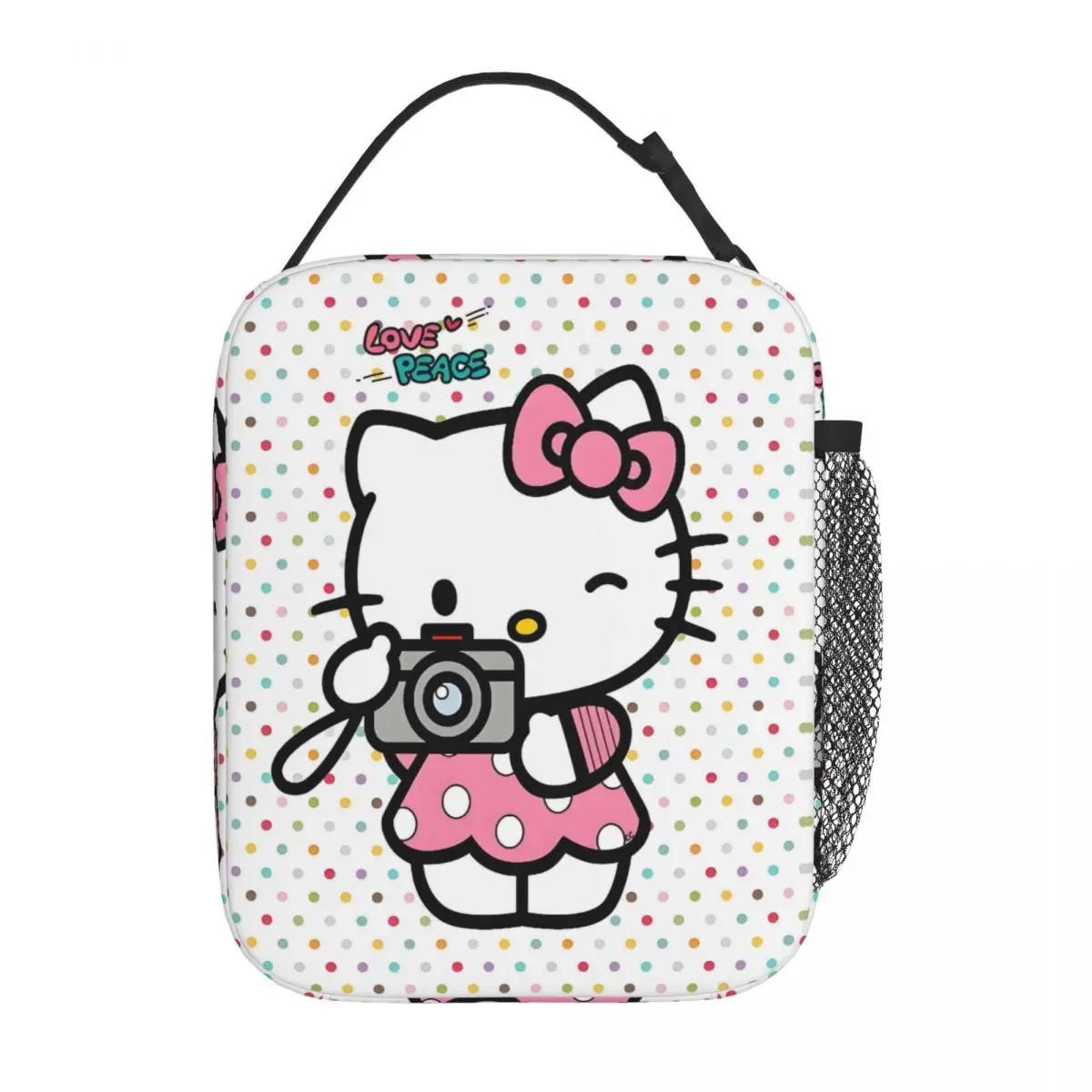 

Изолированные сумки для обедов Custom Kitten-Cats And Camera для женщин, портативные термосумки-холодильники для работы, школы, путешествий