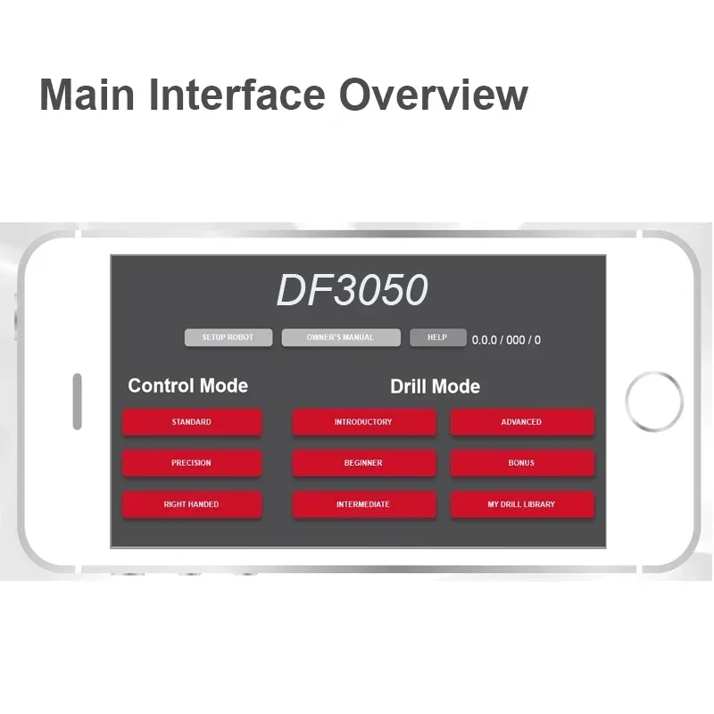 آلة تقديم كرة بينج بونج دولف DF3050، 2 عجلات رمي، محركات مبرمجة روبوت تدريب تنس الطاولة