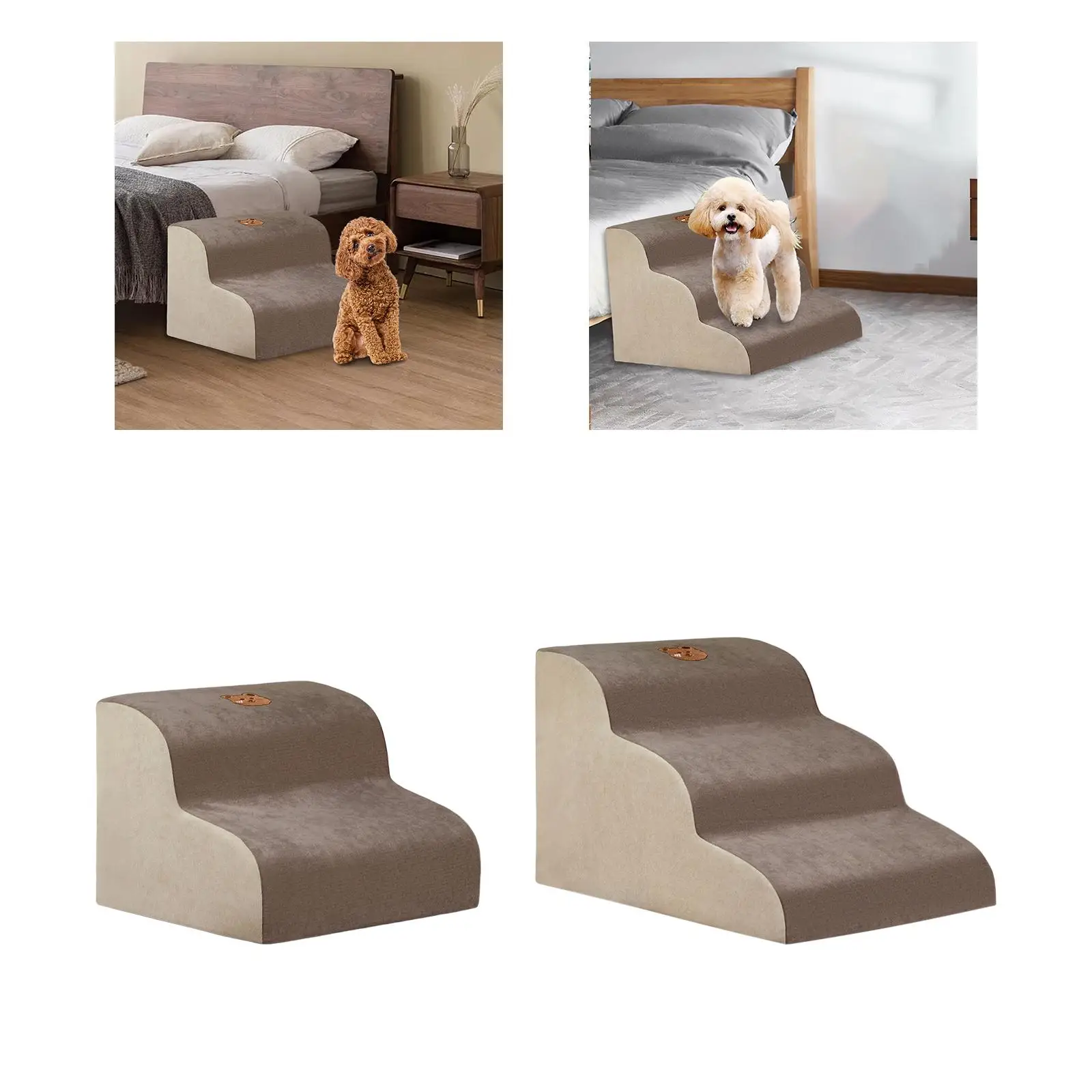 Dog Stairs, Puppy Stairs, Ramp Steps for Sofa Dogs to Get on The Bed, Car Bed,