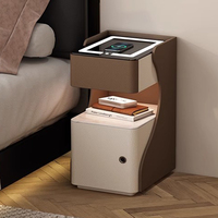 Narrow Space Saving Bedside Table Smart Nordic Storage Filing Cabinets Nightstand Organizer Simple Criado Mudo Office Furniture
