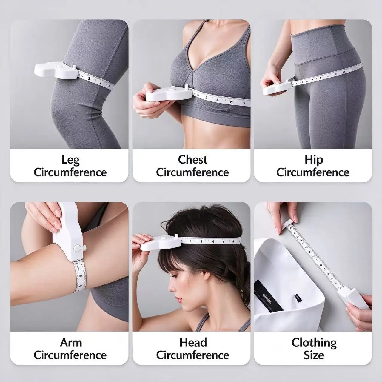 Automatic Telescopic Tape Measure Body Measuring Tape Sewing Ruler Tools Centimeter Tapes For Body Meter Measure White Tools