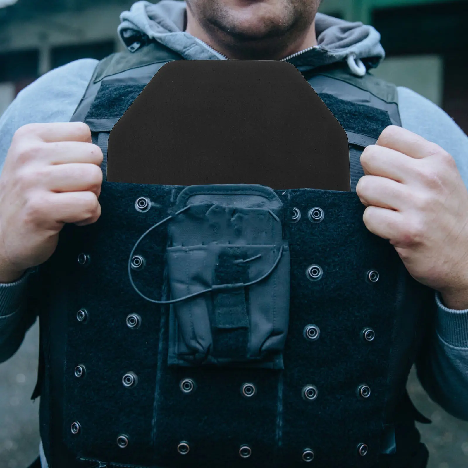 2pcs Portable EVA Foam Thoracic Protection Plate Inserts for Tactical Vest, Boxing & Hunting Training