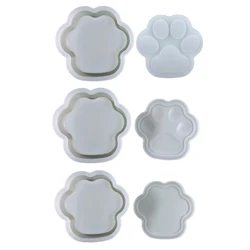 Boîte rangement griffes chat mignon, moule en Silicone, conteneur stockage griffes chat, moule en résine