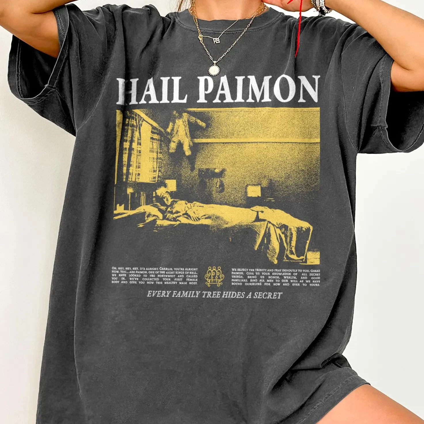 Streetwear Vintage Vrouwen Erfelijke Horror Cinema Film T-shirt Mannen Oversize Katoenen Tee Top Casual Trend Losse Harajuku O-hals