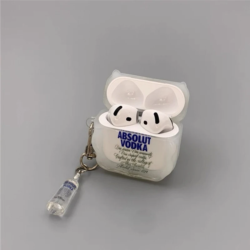 Silikonowe etui na słuchawki bezprzewodowe Bluetooth 3D z nakładką na butelkę, odporne na upadki, pasujące do Airpods 1/2/3/4/pro, modne akcesoria do słuchawek. — zdjęcie produktu 6
