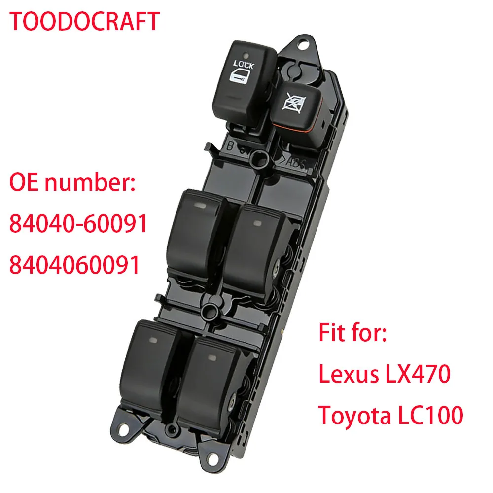 84040-60090 84040-48140 LHD Elektrische Raamknop voor Lexus RX330 RX350 RX400H Land Cruiser 120 Prado