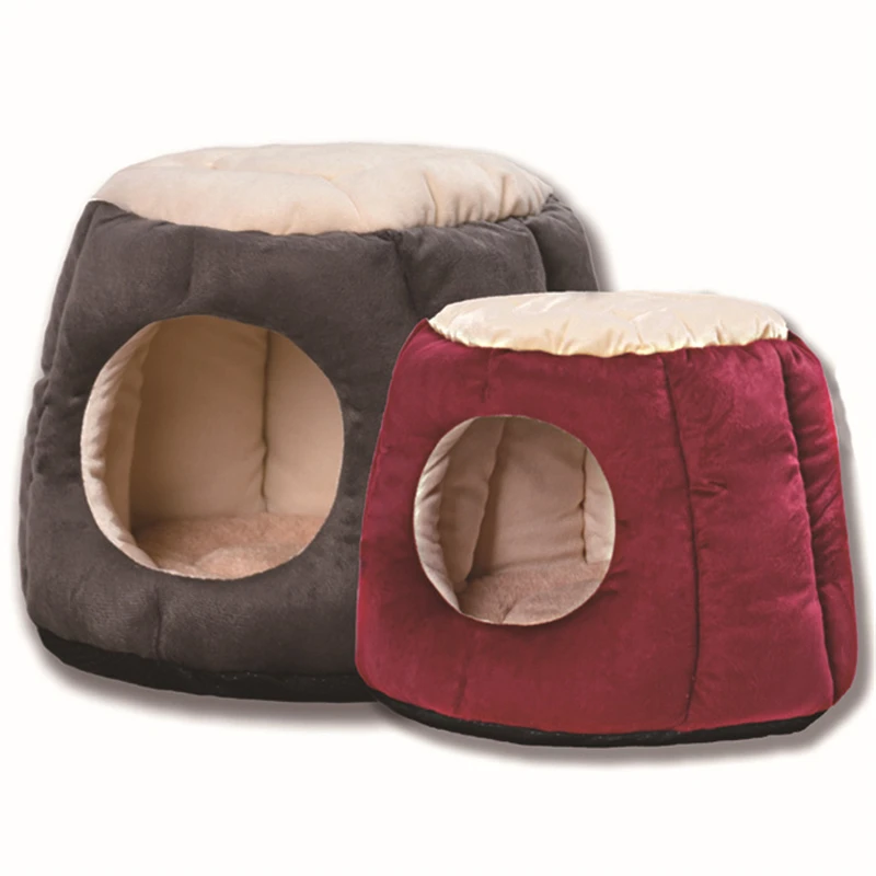 

Soft Cat Bed Winter Warm Plush Pet Puupy Kitten Nest Kennel Deep Sleep Cats Cave House For Cats Small Dogs Products