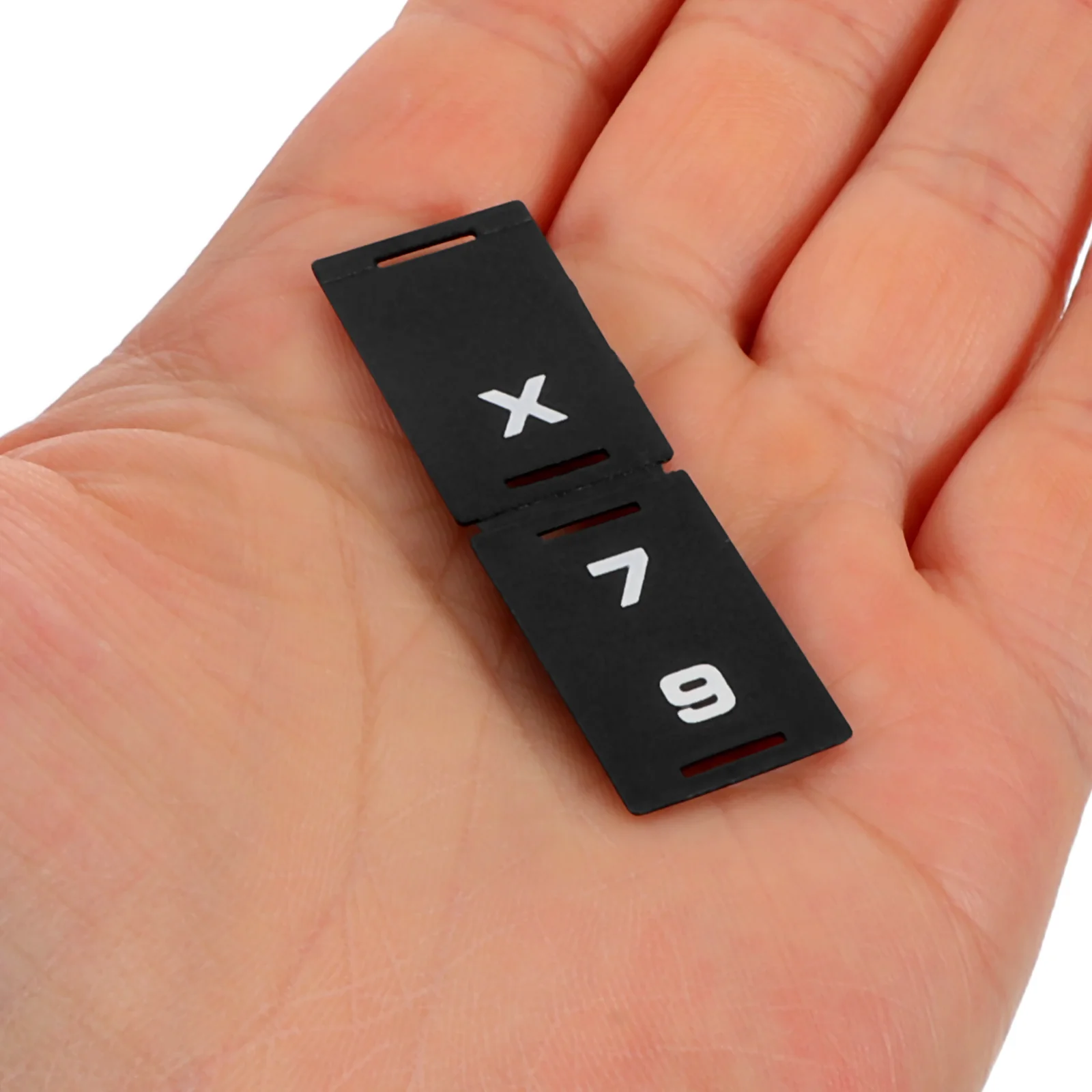 

6Pcs Golf Club Number Tag Set Lightweight Anti-Scratch Accessories Stylish Personalization Large Clear Numbers Universal Fit