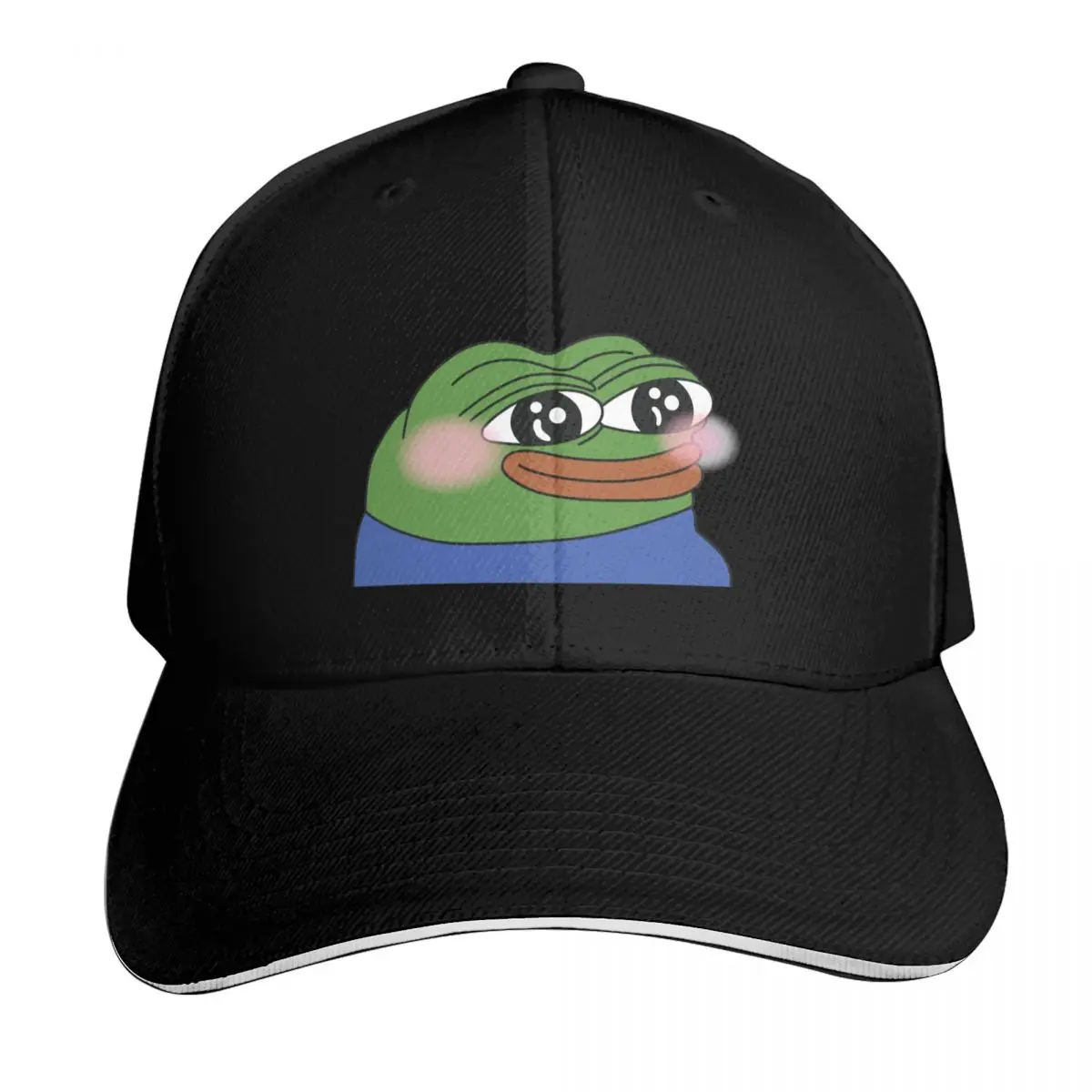 peepoBlush Emote High Quality Baseball Cap Low Profile Unstructured Unisex for Men Women Outdoor Golf Running Hiking