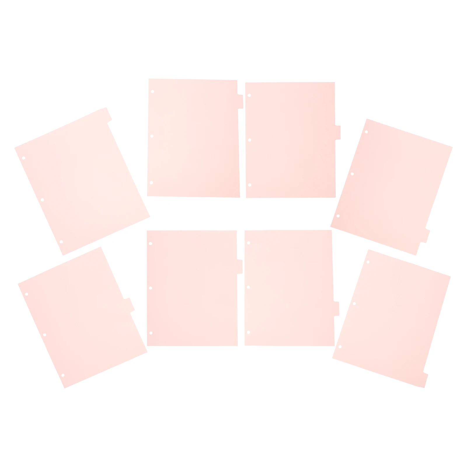 

8 Sheets A4 PVC Binder Dividers Tabs for 3 Rings Binders Notebook Supplies Separator Pages ganizers Student Office Study
