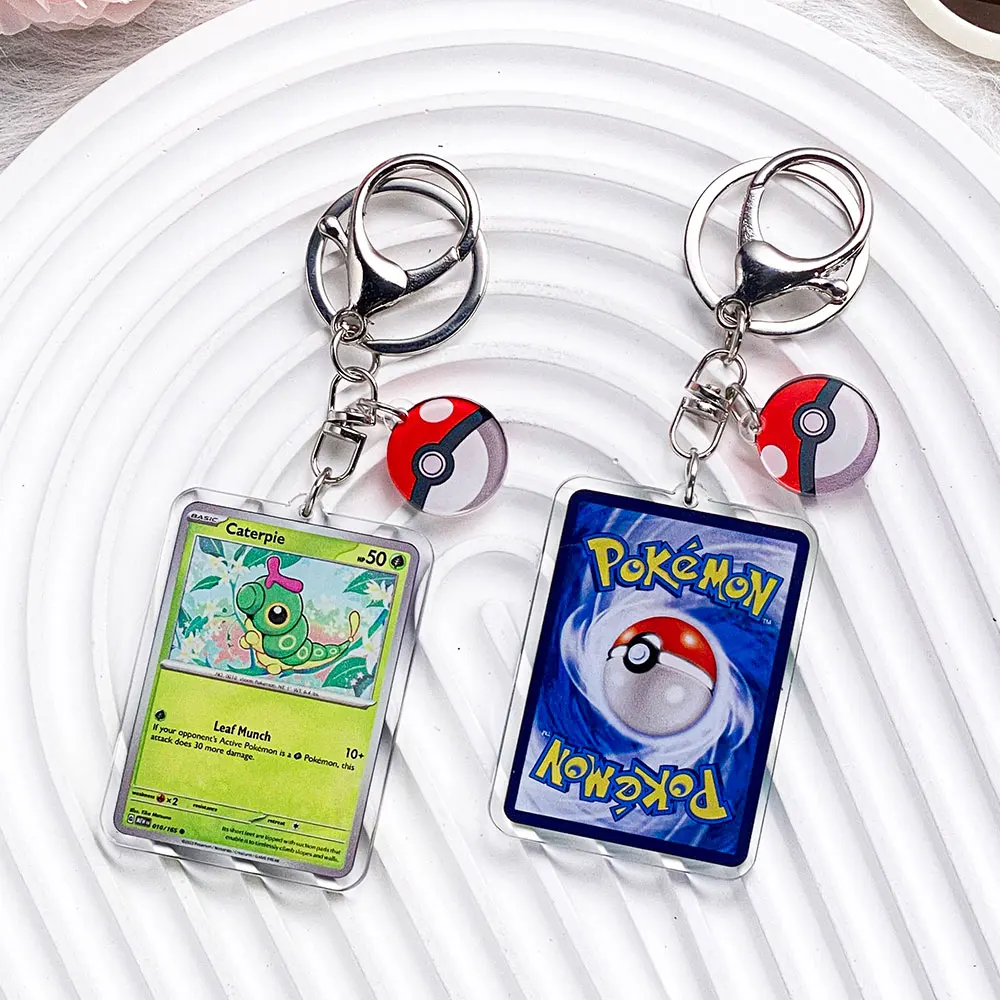 Pokémon-personages Pikachu Bulbasaur Jigglypuff Acryl sleutelhanger Tasbedels Accessoires Rugzakhanger Sleutelhouder Vriend Geschenken