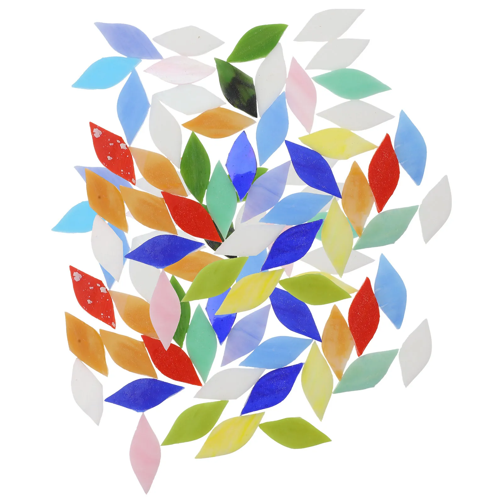 

42Pcs Colorful Glass Mosaic Pieces Craft Supplies for DIY Wall Hanging Art Frame Cup Pot Decoration Craft Accessory Kit