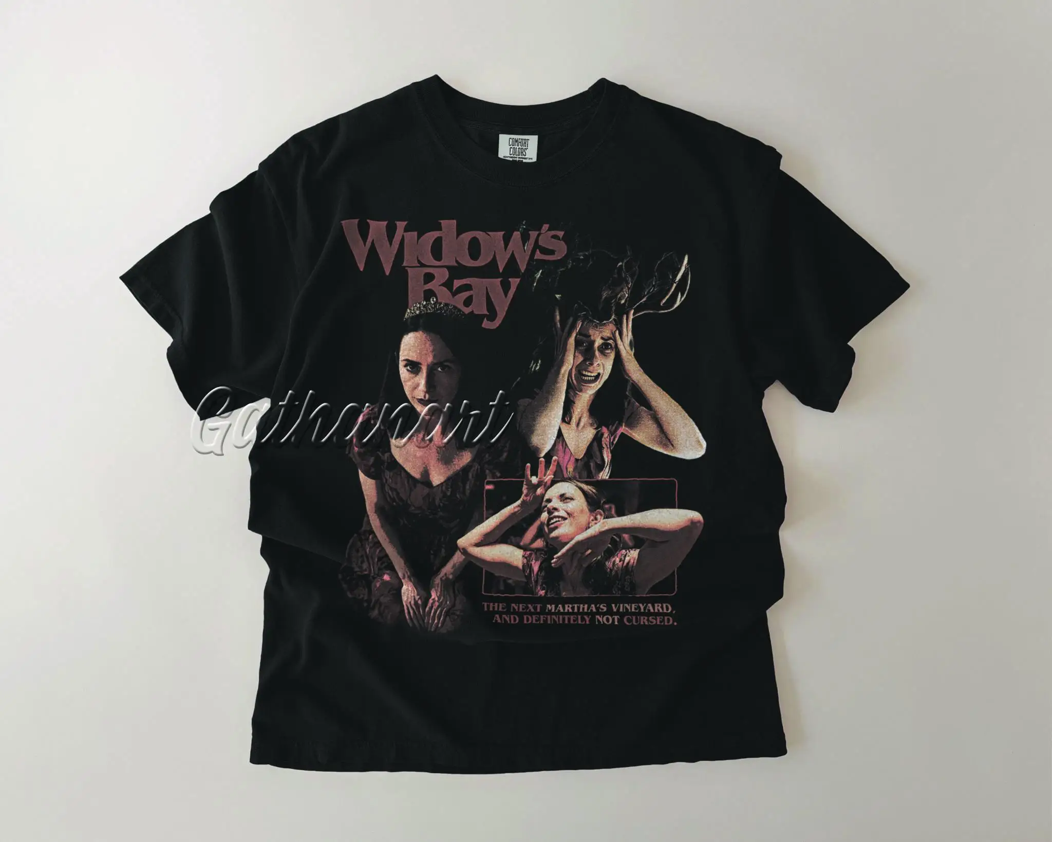 Patricia Widow's Bay 2026 Horror Movie Bootleg Tee Shirt  T-shirt