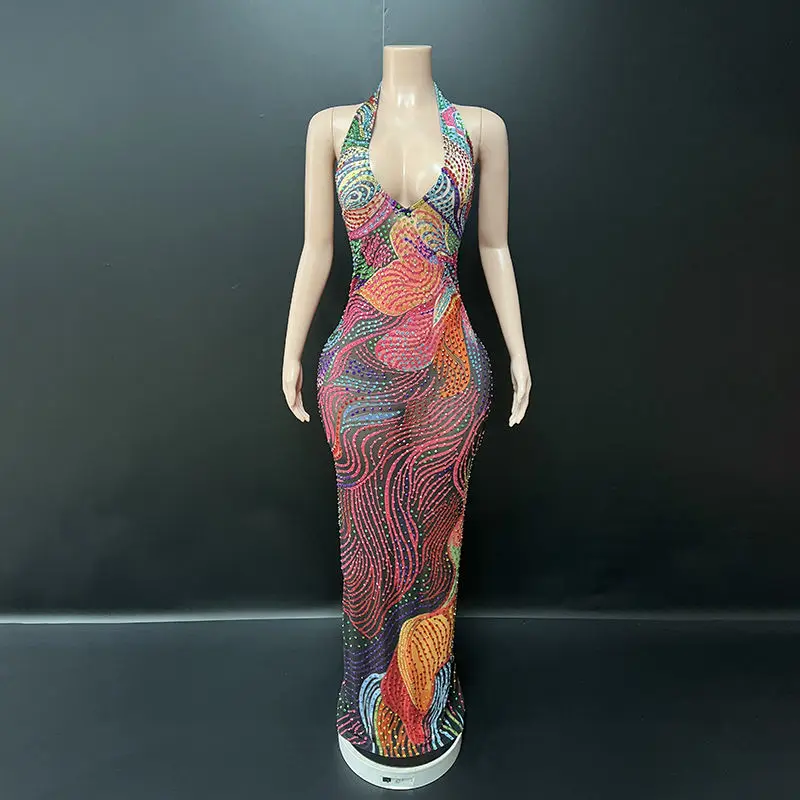 

Vestido de Festa Chic Dubai Vestidos de Luxo para Noite 2026 com Cristais Vestidos Sexy para Mulheres em Festas