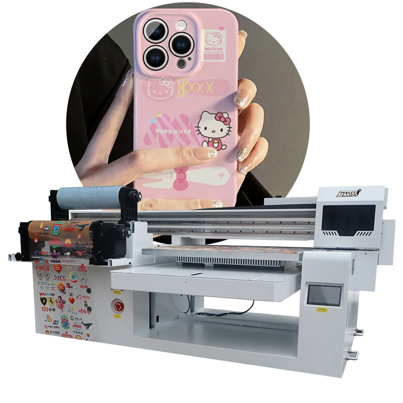 Top Quality Xp600 Head 6090 A2 Uv Flat - Roll  Printer Uv Dtf Printing Machine With Rotary Device