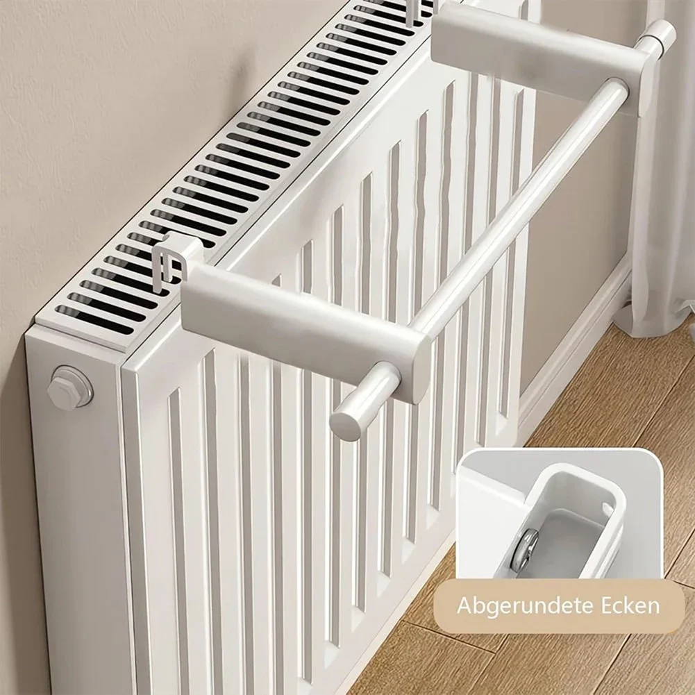 High Temperature Resistant Holder Bathrobe Hanger Compact Towel Rack Heating Towel Holder Carbon Steel Construction