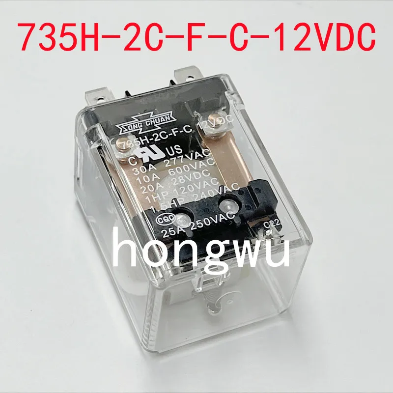 100% Original New 1PCS  735H-2C-F-C-12VDC  relay  30A 8pins