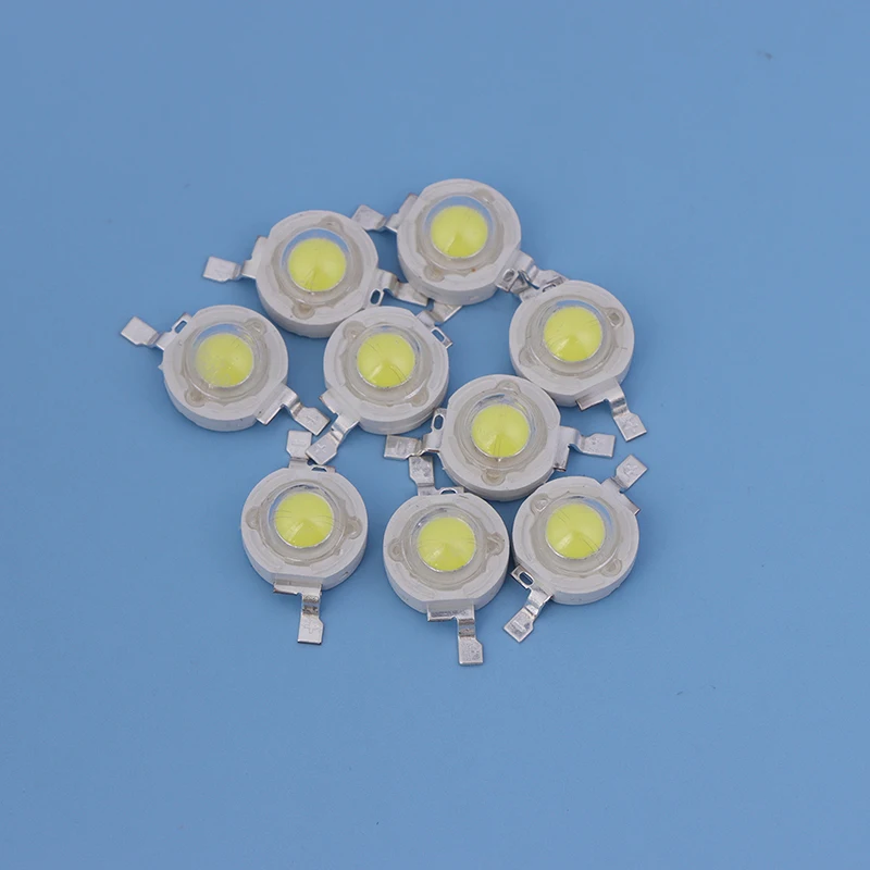 ハイパワーLED電球,1W, 3W, 10個,スポットライト,SMD,ウォームホワイト