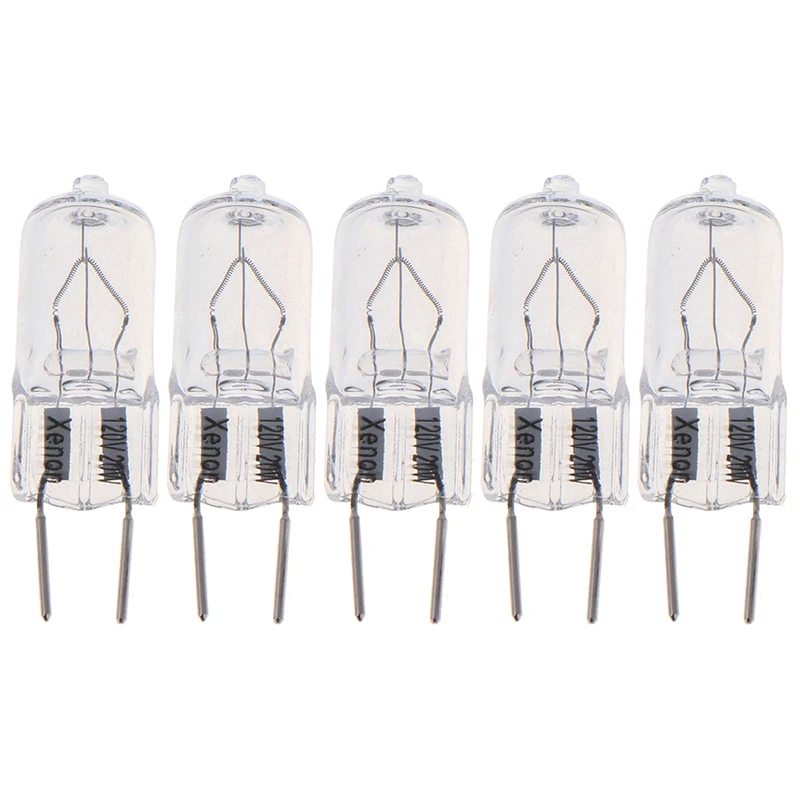 5PCS G8 120V 20W Halogen Light Lighting Lamp Bulb Volt G8 Pin Halogen