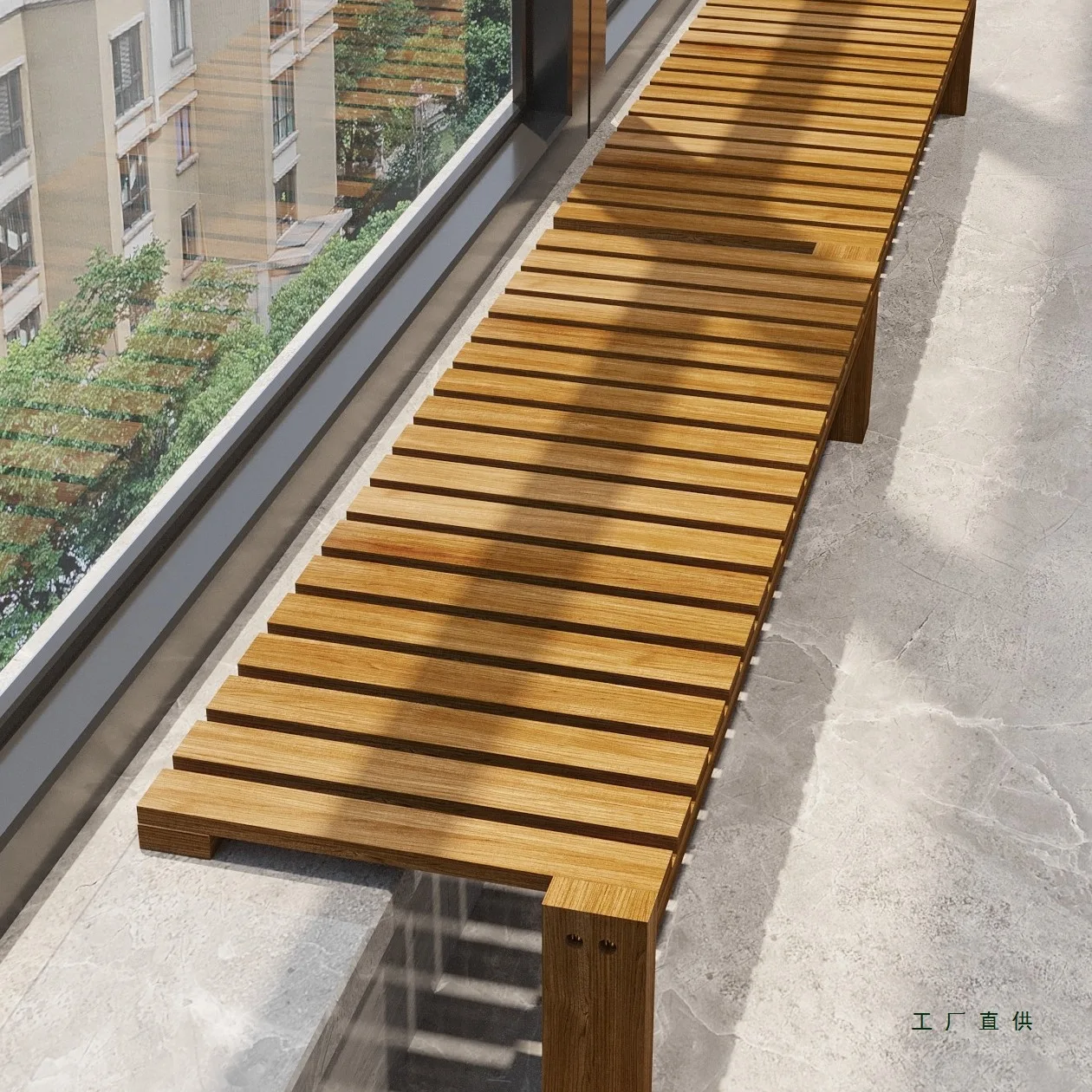 Balcony windowsill along widened flower stand extension board custom shelf floor countertop expansion flower pot shelf