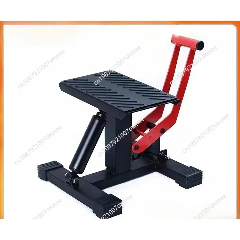 Hydraulic power assisted lifting platform motorcycle starting parking repair bench maintenance of parking bench, and starting