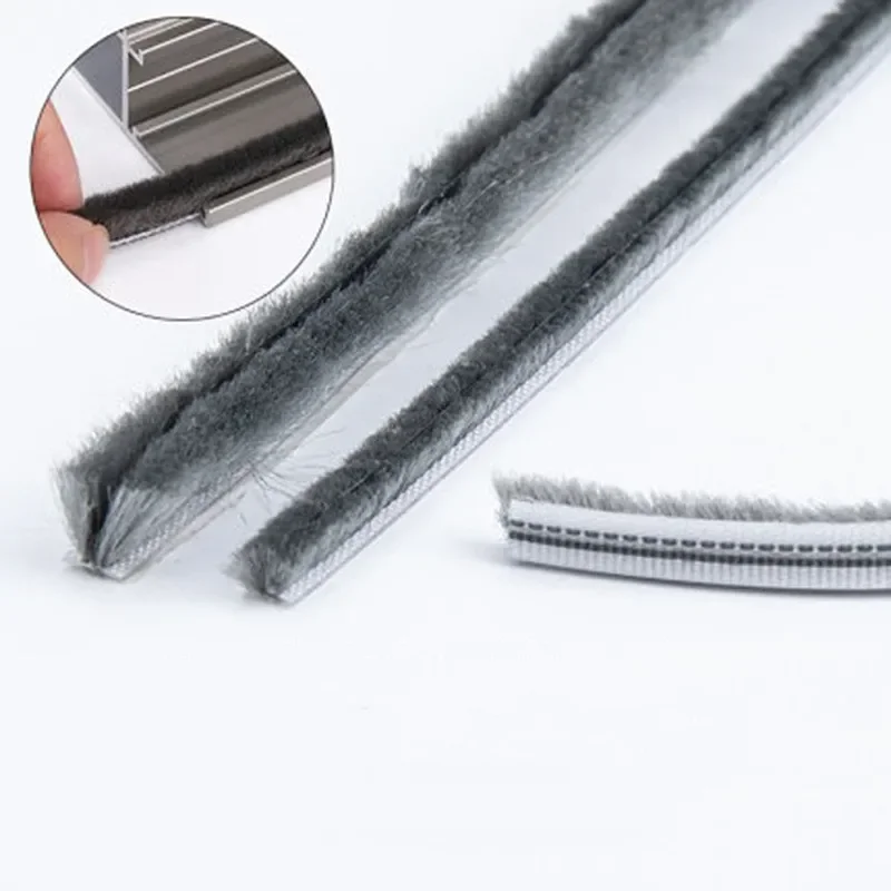 

10M Door Window Sealing Strip Soundproof Brush Seal Elastic Straight Hair Sealing Strip Door Window Etc Seal Weather Strip