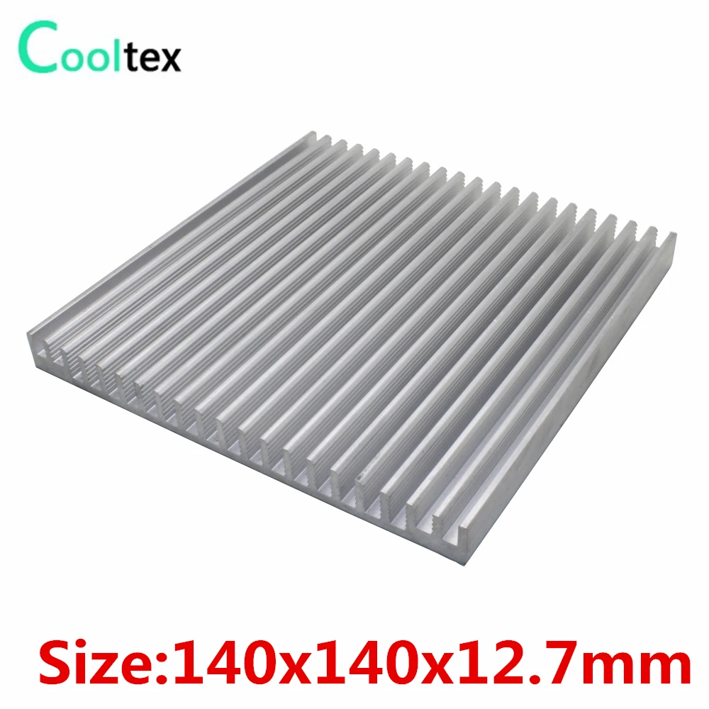 

140x140x12.7mm Aluminum HeatSink heat sink radiator for Electronic Power Amplifier Chip VGA RAM LED COOLER cooling