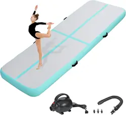 Air Gymnastics Track Tumbling Mat/Inflatable Air Gymnastics Mat Training Mats Gymnastics Tracks for Home Use/Training with Pump